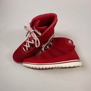 Sorel Tivoli Go Waterproof High Top Red Sneaker 9.5